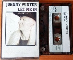 JOHNNY WINTER - LET ME IN (1991) TOPKAPI CASSETTE MADE IN TURKEY ''USED'' PAPER LABEL