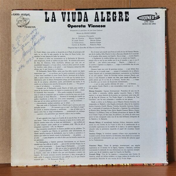 MARUJA GONZALES / LA VIUDA ALEGRE - LP 2.EL PLAK