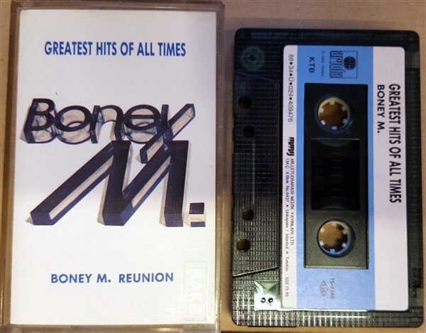 BONEY M REUNION - GREATEST HITS OF ALL TIMES (1988) MMY CASSETTE MADE IN TURKEY ''USED''