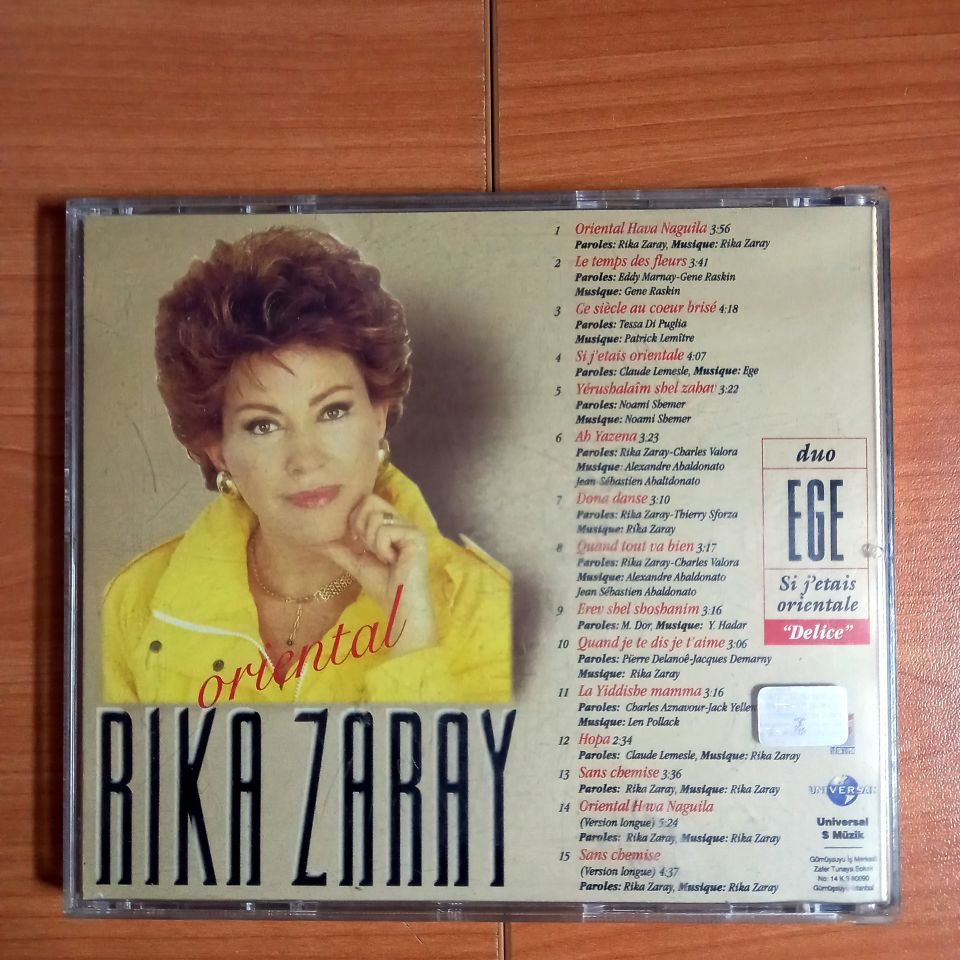 RIKA ZARAY – ORIENTHAL (1999) - CD 2.EL