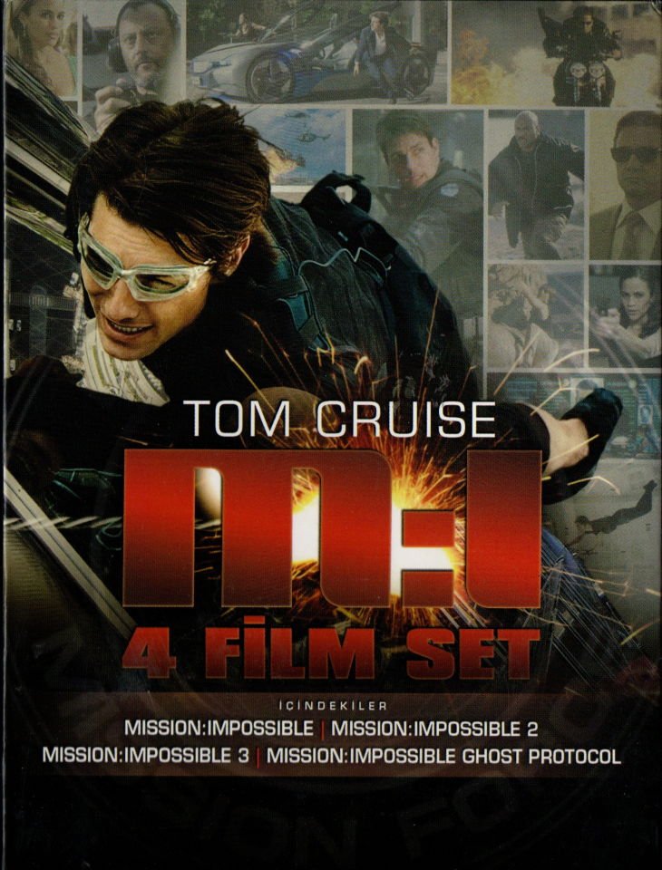 MISSION IMPOSSIBLE - GÖREVİMİZ TEHLİKE - 4 FİLM BOX SET - TOM CRUISE - 4 DVD 2.EL