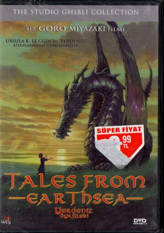 TALES FROM EARTHSEA - YERDENİZ ÖYKÜLERİ - GORO MIYAZAKI - ANİME - DVD AMBALAJINDA SIFIR (URSULA K. LE GUIN)