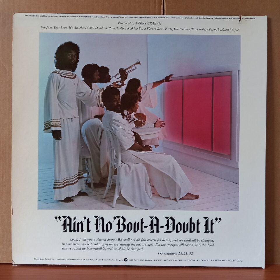 GRAHAM CENTRAL STATION – AIN'T NO 'BOUT-A-DOUBT IT (1975) - LP 2.EL PLAK