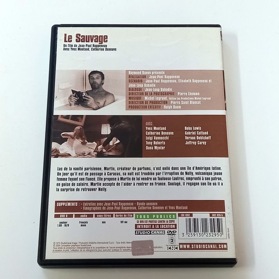 LE SAUVAGE - YVES MONTAND, CATHERINE DENEUVE, YÖN.: JEAN PAUL RAPPENEAU - DVD 2.EL TR ALTYAZI YOKTUR