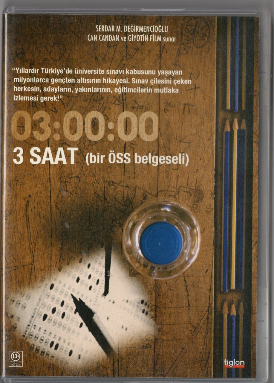 3 SAAT (BİR ÖSS BELGESELİ) - CAN CANDAN - DVD 2.EL
