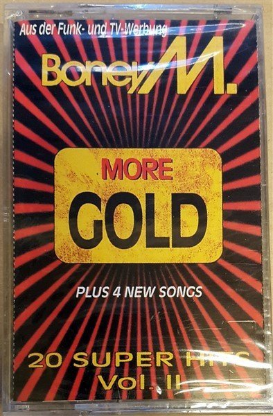 BONEY M - MORE GOLD 20 SUPER HITS VOL 2 (1995) CASSETTE MADE IN TURKEY ''NEW''