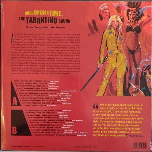 ONCE UPON A TIME.. THE TARANTINO SOUND GREAT SONGS FROM HIS MOVIES (2024) - LP RED COLORED SIFIR PLAK