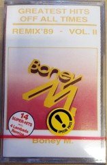 BONEY M - GREATEST HITS OF ALL TIMES REMIX '89 VOL 2 (1990) MMY CASSETTE MADE IN TURKEY ''NEW''