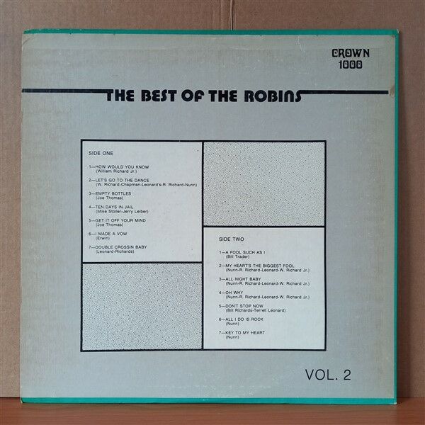 THE ROBINS – THE BEST OF THE ROBINS VOL.2 - LP 2.EL PLAK