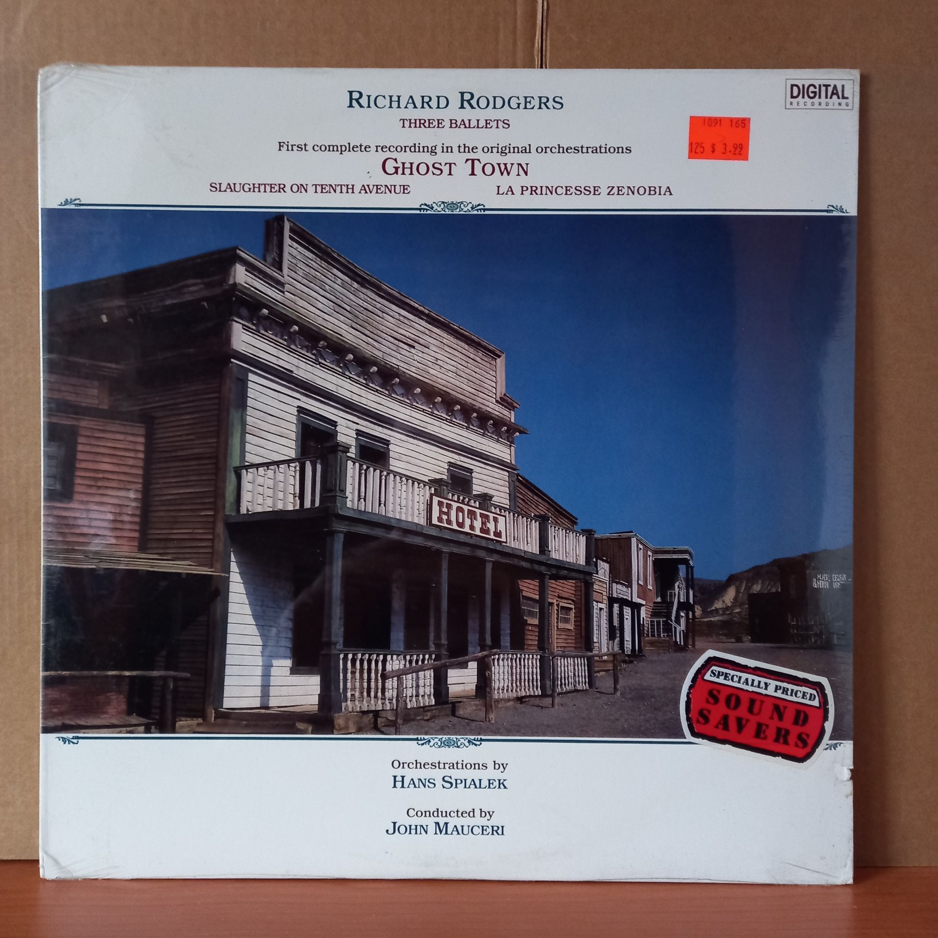RICHARD RODGERS: THREE BALLETS / JOHN MAUCERI, HANS SPIALEK (1986) - LP DÖNEM BASKISI SIFIR PLAK