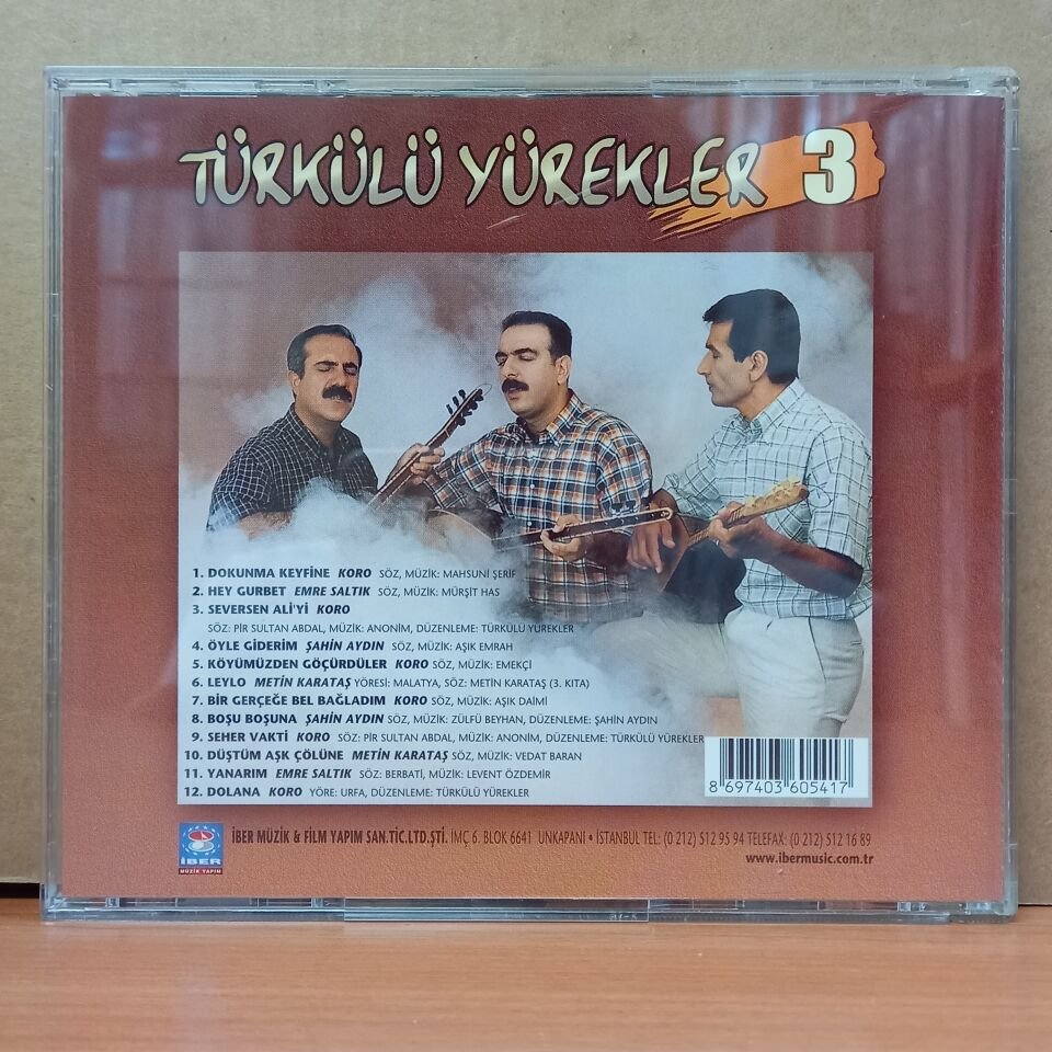 EMRE SALTUK, METİN KARATAŞ, ŞAHİN AYDIN - TÜRKÜLÜ YÜREKLER 3 - CD 2.EL
