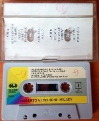 ROBERTO VECCHIONI - MILADY (1989) CASSETTE MADE IN ITALY ''USED'' PAPER LABEL