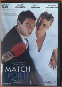 MAÇ SAYISI - MATCH POINT - SCARLETT JOHANSSON - JONATHAN RHYS MEYERS - WOODY ALLEN - DVD 2.EL