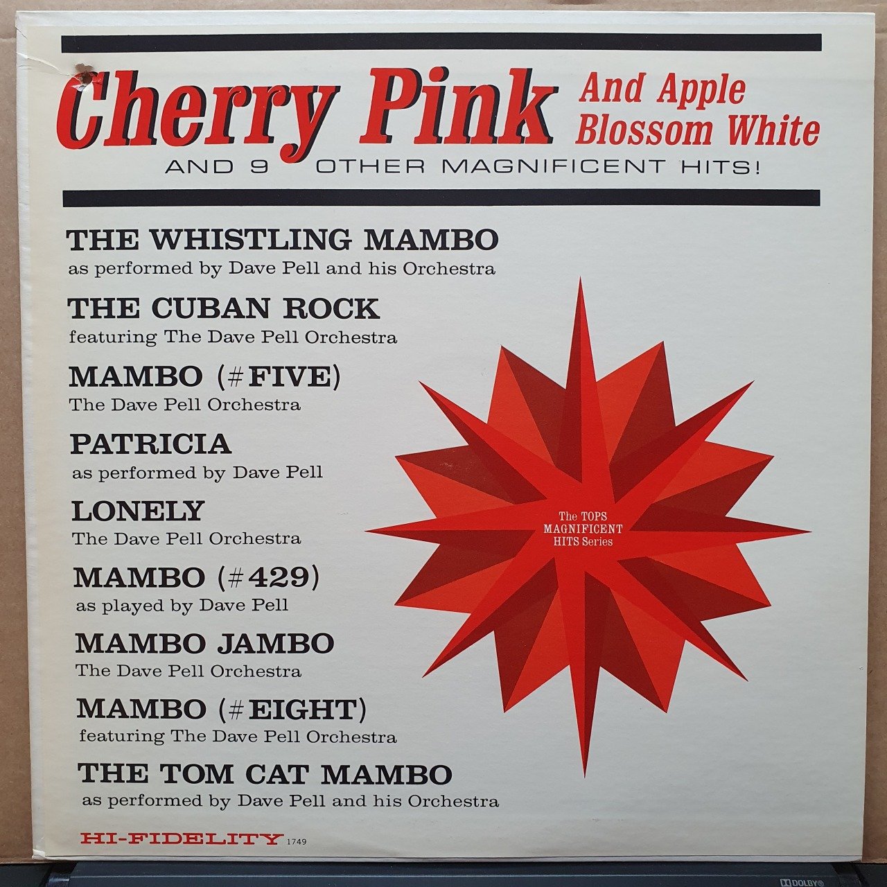 CHERRY PINK AND APPLE BLOSSOM WHITE AND 9 OTHER MAGNIFICENT HITS / THE DAVE PELL ORCHESTRA - LP 2.EL PLAK