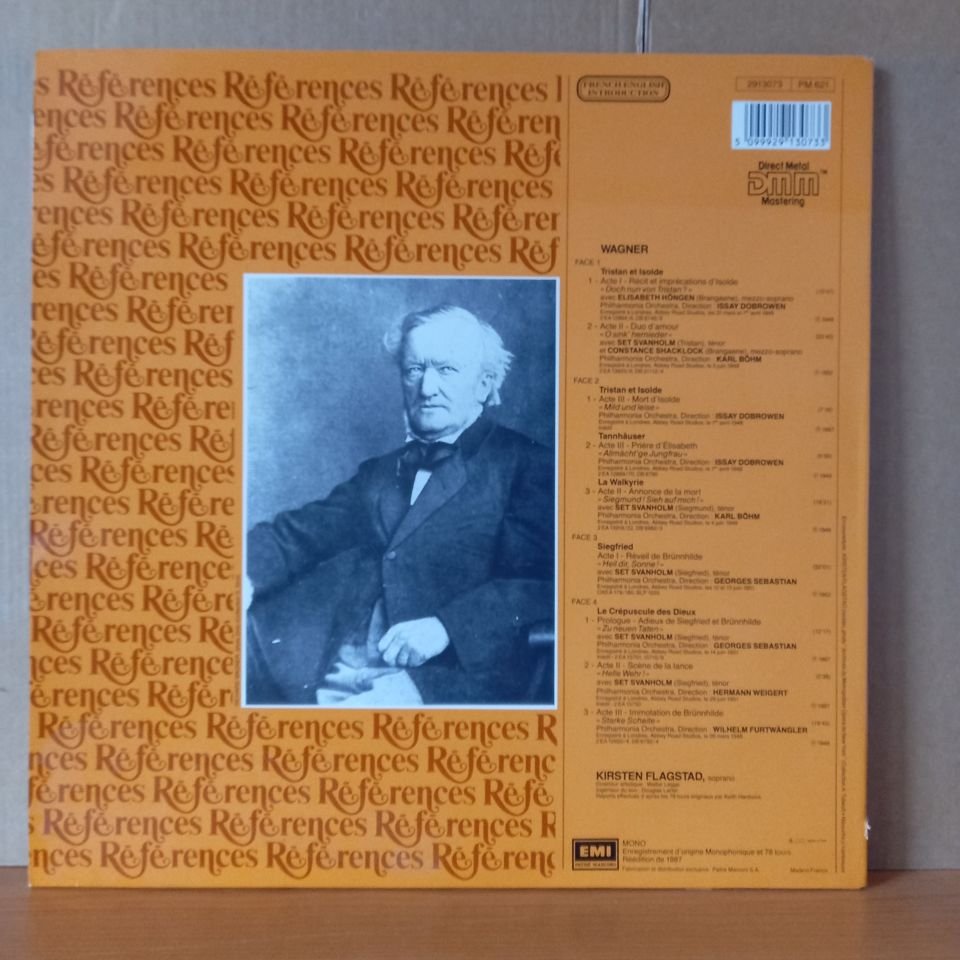KIRSTEN FLAGSTAD – WAGNER - AIRS ET DUOS D'OPERAS (1987) - 2LP 2.EL PLAK