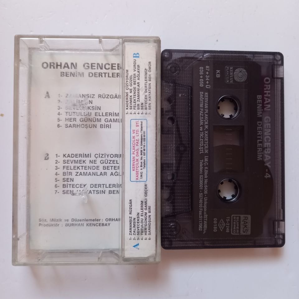 ORHAN GENCEBAY - 4 / BENİM DERTLERİM (1987) - KASET 2.EL