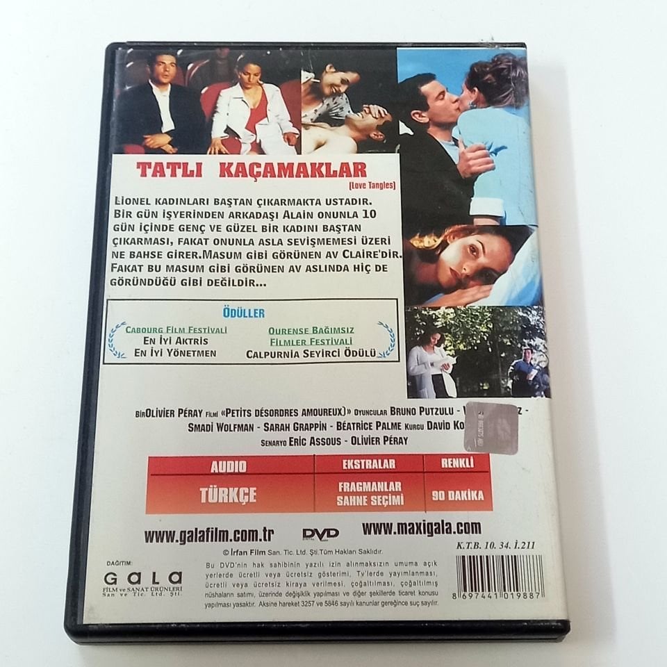 TATLI KAÇAMAKLAR - LOVE TANGLES -BRUNO PUTZULU, VINCENT ELBAZ - DVD 2.EL