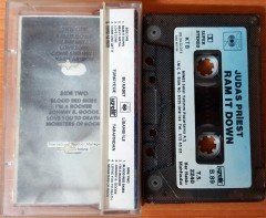 JUDAS PRIEST - RAM IT DOWN (1989) UZELLI CASSETTE MADE IN TURKEY ''USED''
