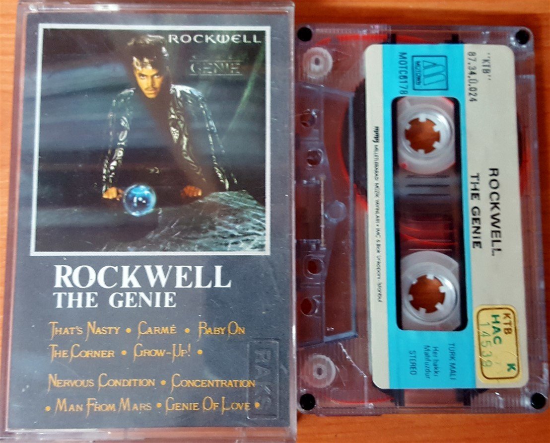 ROCKWELL - THE GENIE (1987) MMY CASSETTE MADE IN TURKEY ''USED'' PAPER LABEL