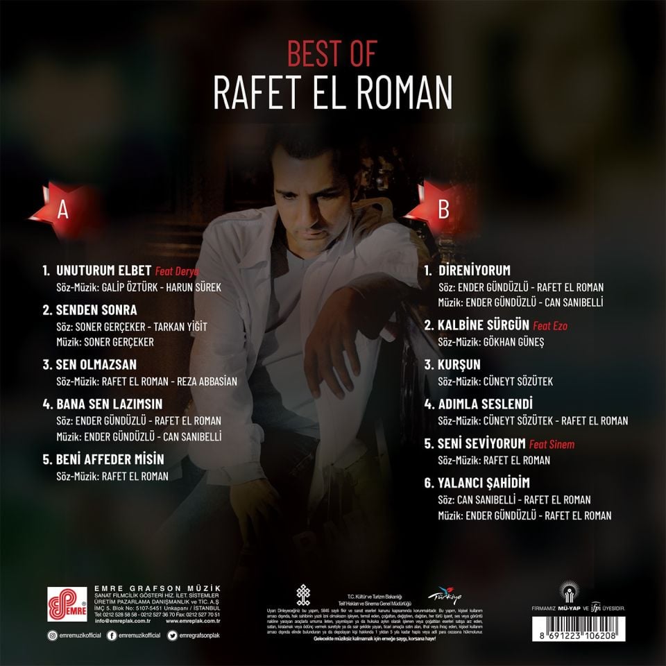 RAFET EL ROMAN - BEST OF (2023) - LP SIFIR PLAK