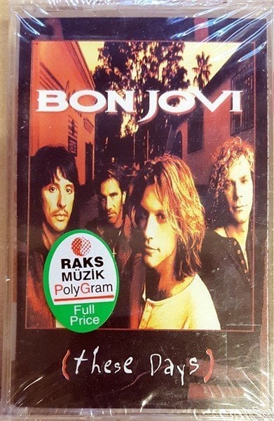 BON JOVI - THESE DAYS CASSETTE 1995 TRANSPARENT MADE IN TURKEY ''NEW''