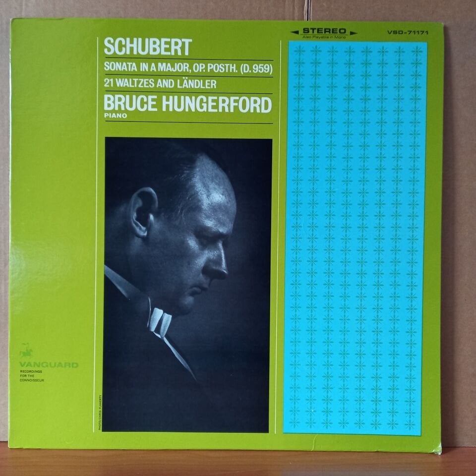 SCHUBERT: SONATA IN A MAJOR, OP. POSTH. (D959) 21 WALTZES AND LANDLER / BRUCE HUNGERFORD (1967) - LP 2.EL PLAK