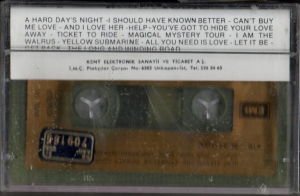 BEATLES - REEL MUSIC - SIFIR KASET - EMI KENT MADE IN TURKEY