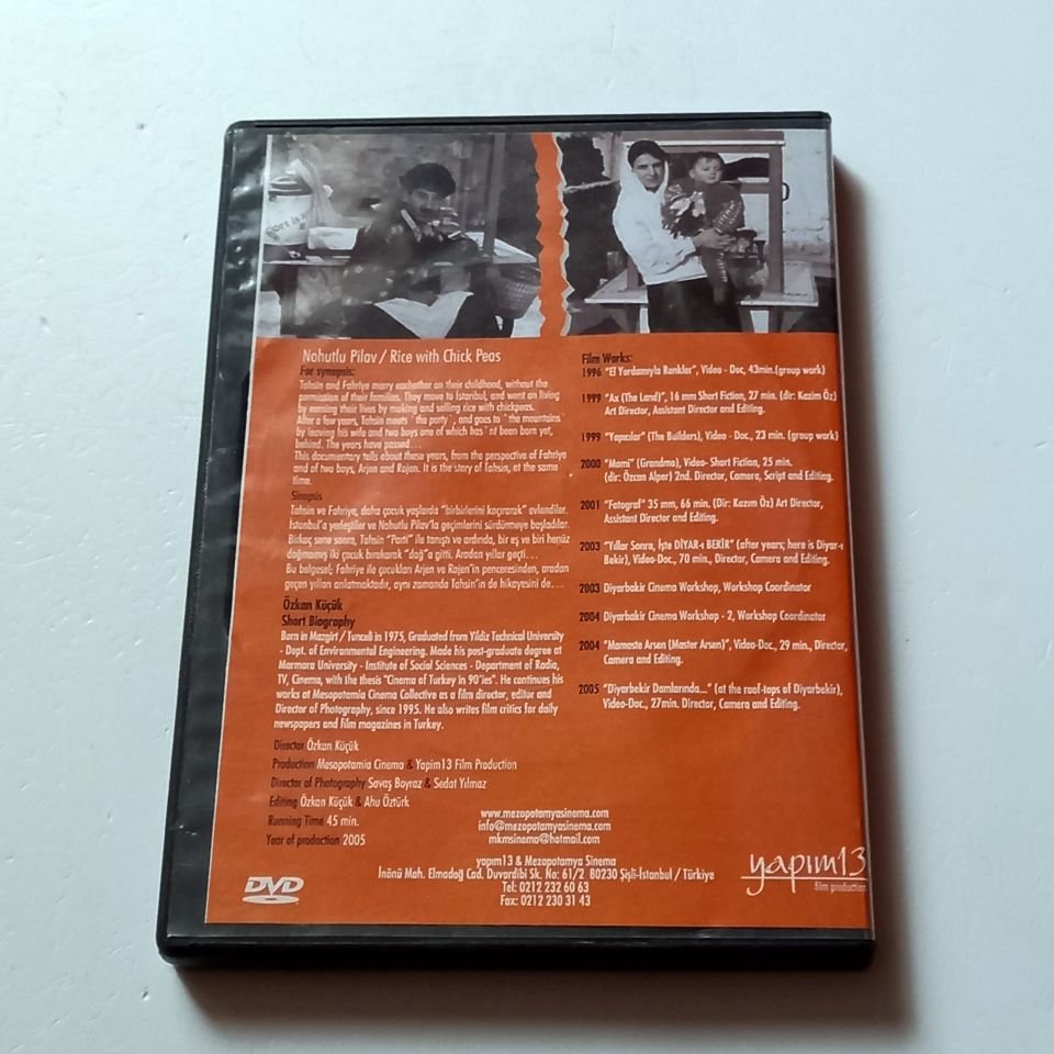 NOHUTLU PİLAV / PÎLAVA BİNOK - BELGESEL - YÖN.: ÖZKAN KÜÇÜK - DVD-R 2.EL