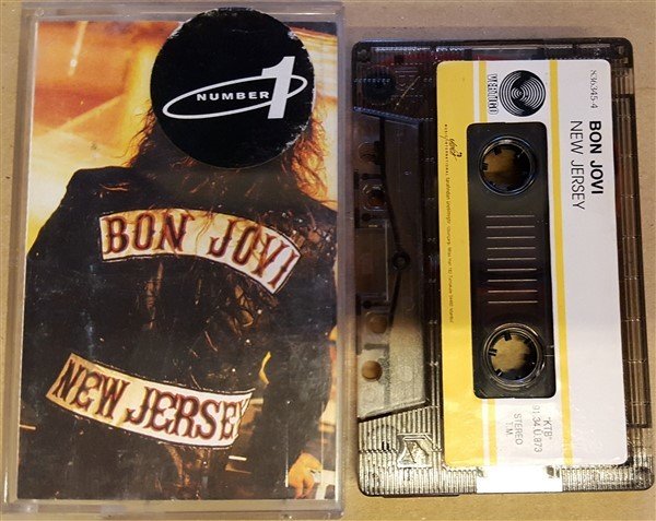 BON JOVI - NEW JERSEY CASSETTE 1991 PAPER LABEL MADE IN TURKEY ''USED''