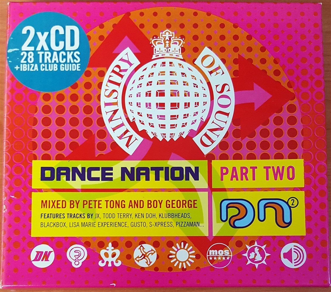 DANCE NATION PART TWO MIXED BY PETE TONG AND BOY GEORGE / MINISTRY OF SOUND (1996) 2CD HOUSE GARAGE 2.EL