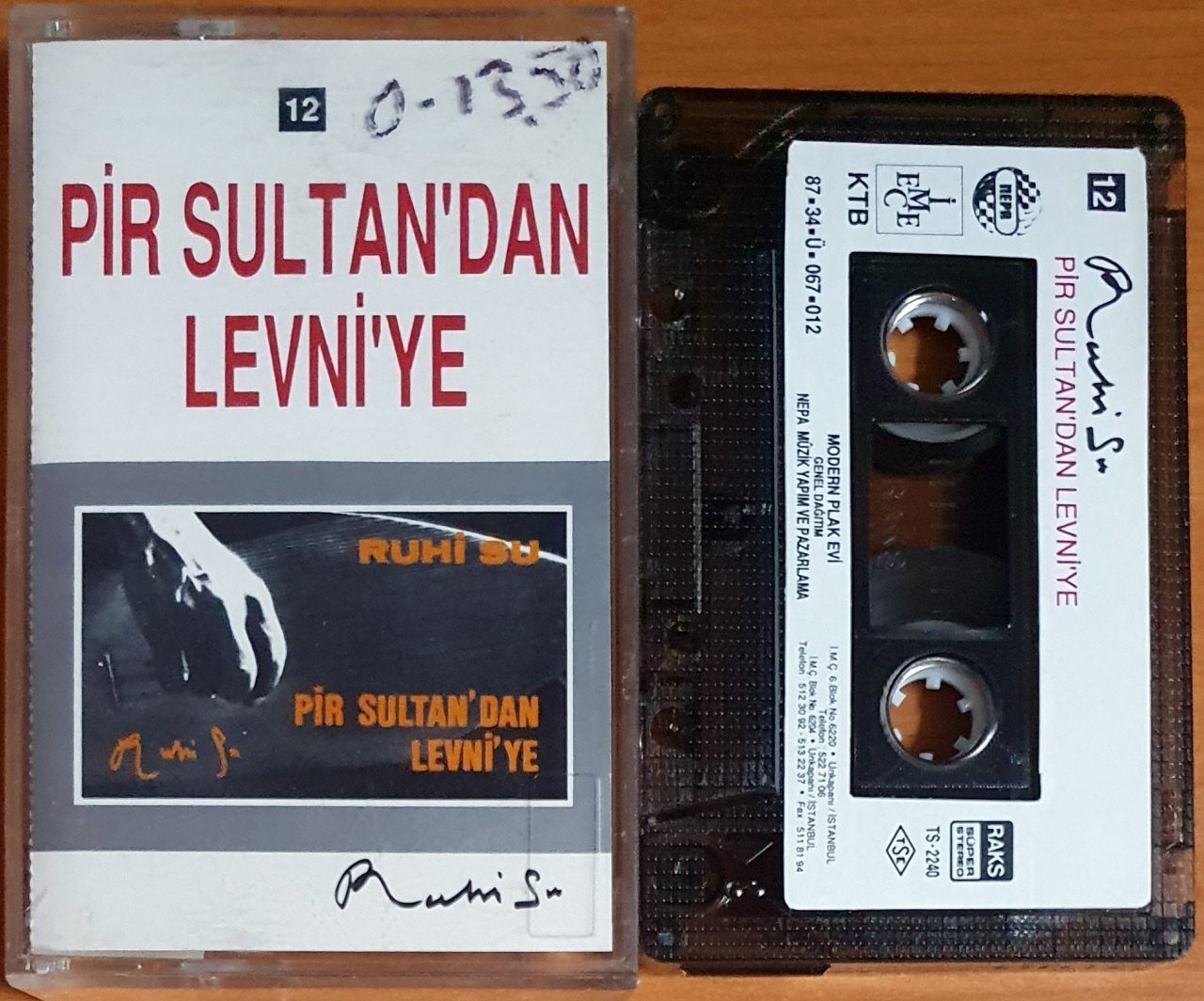 RUHİ SU - PİR SULTAN'DAN LEVNİ'YE (1987) - KASET İMECE 2.EL