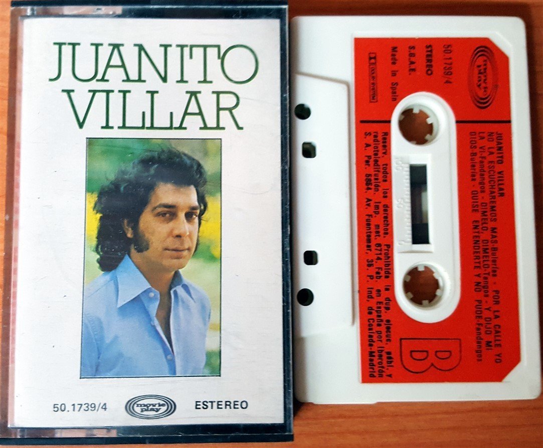 JUANITO VILLAR - JUANITO VILLAR CASSETTE MADE IN SPAIN ''USED'' PAPER LABEL
