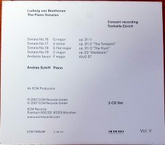 ANDRAS SCHIFF / LUDWIG VAN BEETHOVEN / THE PIANO SONATAS VOLUME V / SONATAS OPP. 31 AND 53 (2007) 2CD 2.EL