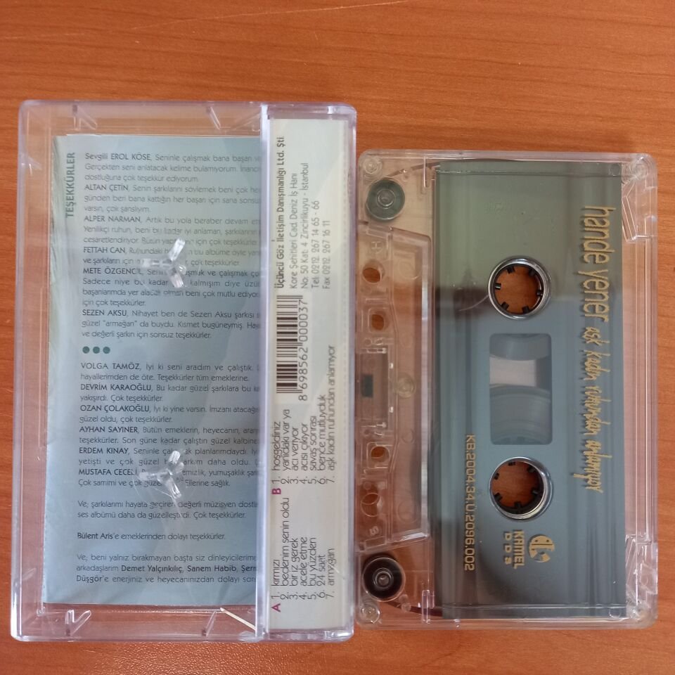 HANDE YENER – AŞK KADIN RUHUNDAN ANLAMIYOR (2004) - KASET 2.EL