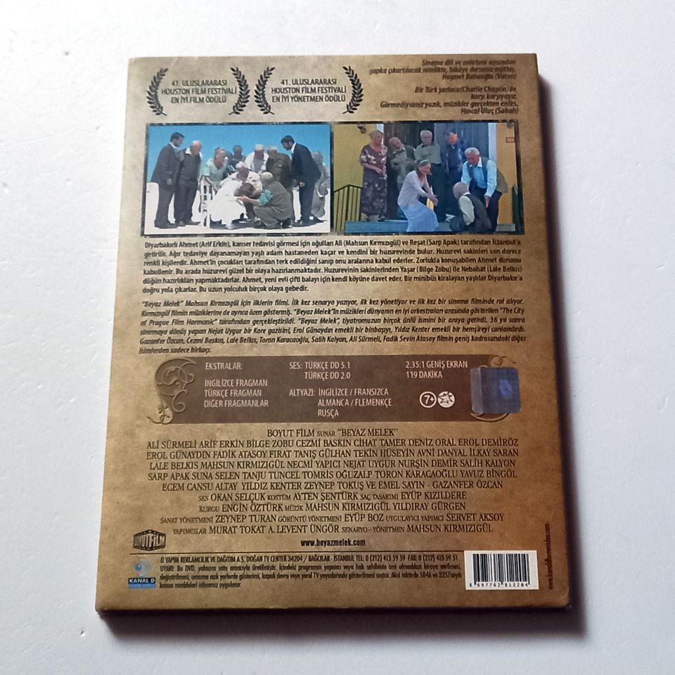 BEYAZ MELEK - MAHSUN KIRMIZIGÜL, SARP APAK, YILDIZ KENTER - YÖN.: MAHSUN KIRMIZIGÜL - DVD DIGIPAK 2.EL