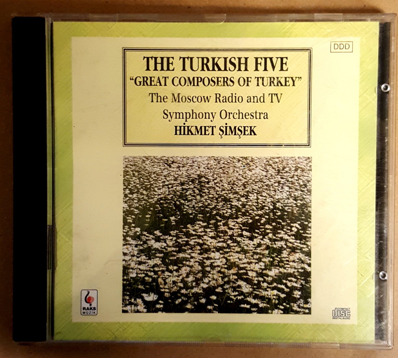 THE TURKISH FIVE / GREAT COMPOSERS OF TURKEY - HİKMET ŞİMŞEK / FERİT ALNAR NECİL KAZIM AKSES ULVİ CEMAL ERKİN CEMAL REŞİT REY AHMET ADNAN SAYGUN (1994) - CD  RAKS MÜZİK 2.EL