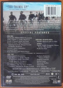 GLORY - MATTHEW BRODERICK - DENZEL WASHINGTON - 2DVD 2.EL 1. BÖLGE TR ALTYAZI YOKTUR