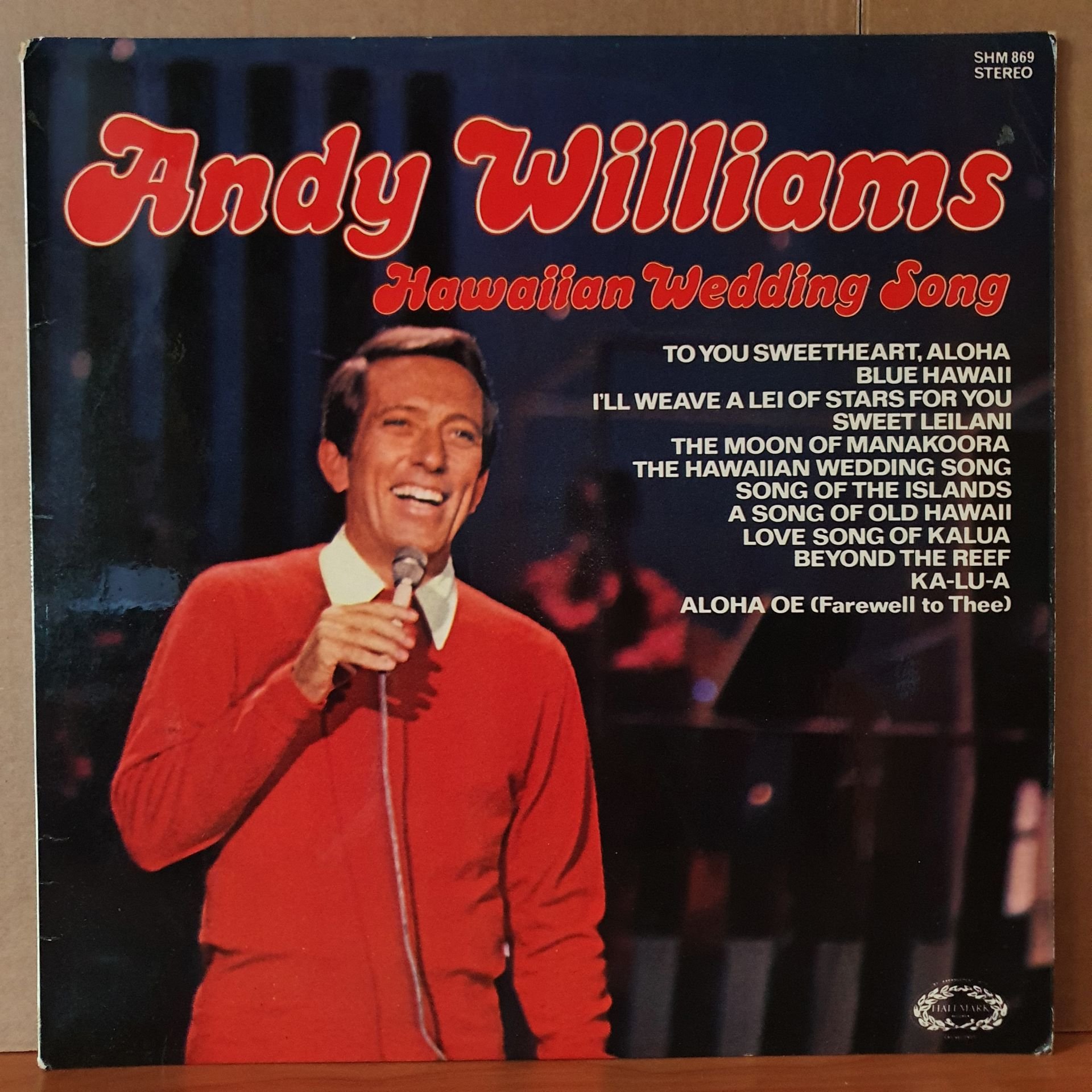 ANDY WILLIAMS - HAWAIIAN WEDDING SONG - LP 2.EL PLAK