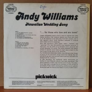 ANDY WILLIAMS - HAWAIIAN WEDDING SONG - LP 2.EL PLAK