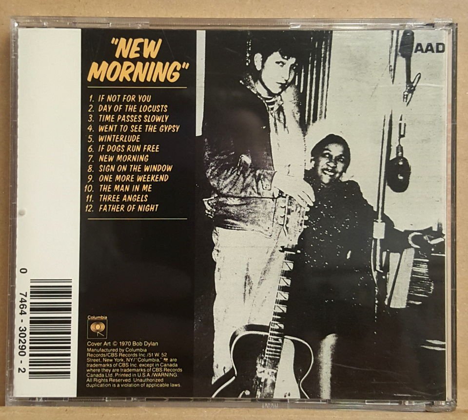 BOB DYLAN - NEW MORNING (1970) - CD MADE IN USA 2.EL