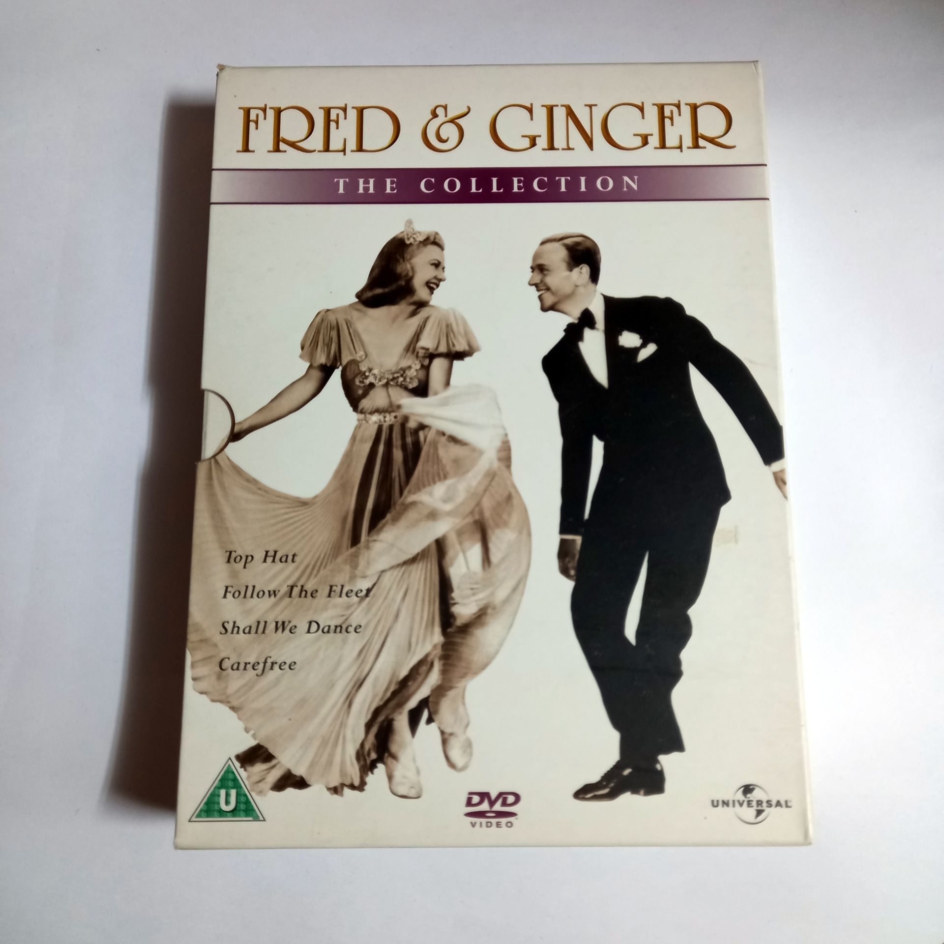 FRED & GINGER THE COLLECTION - TOP HAT, FOLLOW THE FLEET, SHALL WE DANCE, CAREFREE - 4 X DVD BOX SET  2.EL TR ALTYAZI YOKTUR