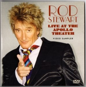 ROD STEWART - LIVE AT THE APOLLO THEATER VIDEO SAMPLER (2005) - CARD SLEEVE PROMO DVD 2.EL