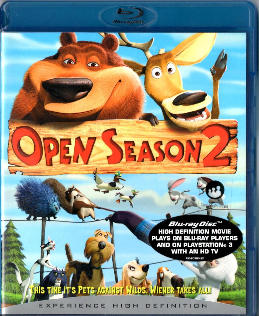 OPEN SEASON 2 - ÇILGIN DOSTLAR - ÇİZGİ FİLM - BLU-RAY 2.EL