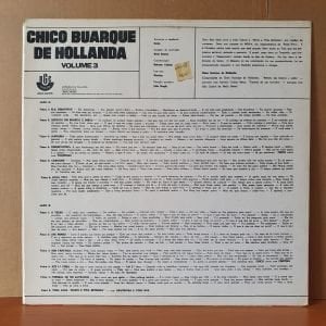 CHICO BUARQUE DE HOLLANDA - VOLUME 3 (1968) - LP 2.EL PLAK