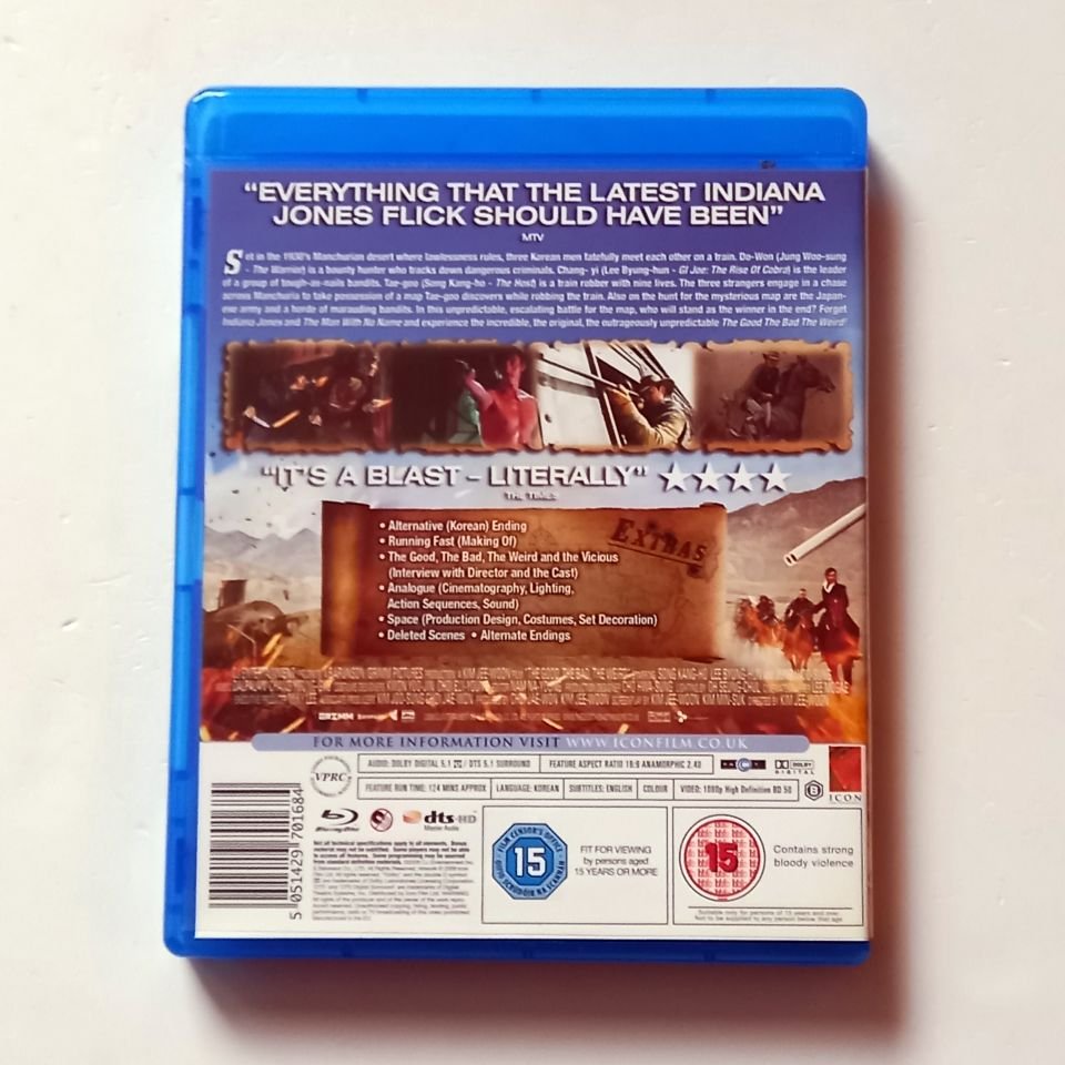 THE GOOD THE BAD THE WEIRD - SONG KANG-HO, LEE BYUNG-HUN, JUNG WOO-SUNG - YÖN.: KIM JEE-WOON - BLU-RAY BÖLGE B 2.EL TÜRKÇE ALTYAZI YOKTUR