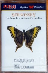 STRAVINSKY / LE SACRE DU PRINTEMPS, PETROUCHKA / BOSTON SYMPHONY ORCHESTRA, PIERRE MONTEUX (1988) - KASET MMY SIFIR