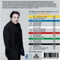 FAZIL SAY - MOZART COMPLETE PIANO SONATAS - 5CD BOX SIFIR