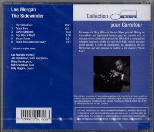 LEE MORGAN - THE SIDEWINDER (1964) BLUE NOTE CD SIFIR