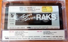 MILLI VANILLI - THE US REMIX ALBUM ALL OR NOTHING (1989) MMY CASSETTE MADE IN TURKEY ''NEW'' PAPER LABEL