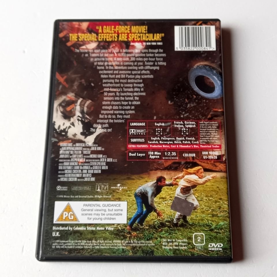 TWISTER - HELEN HUNT, BILL PAXTON - YÖN.: JAN DE BONT - DVD 2.EL TÜRKÇE ALTYAZI YOKTUR